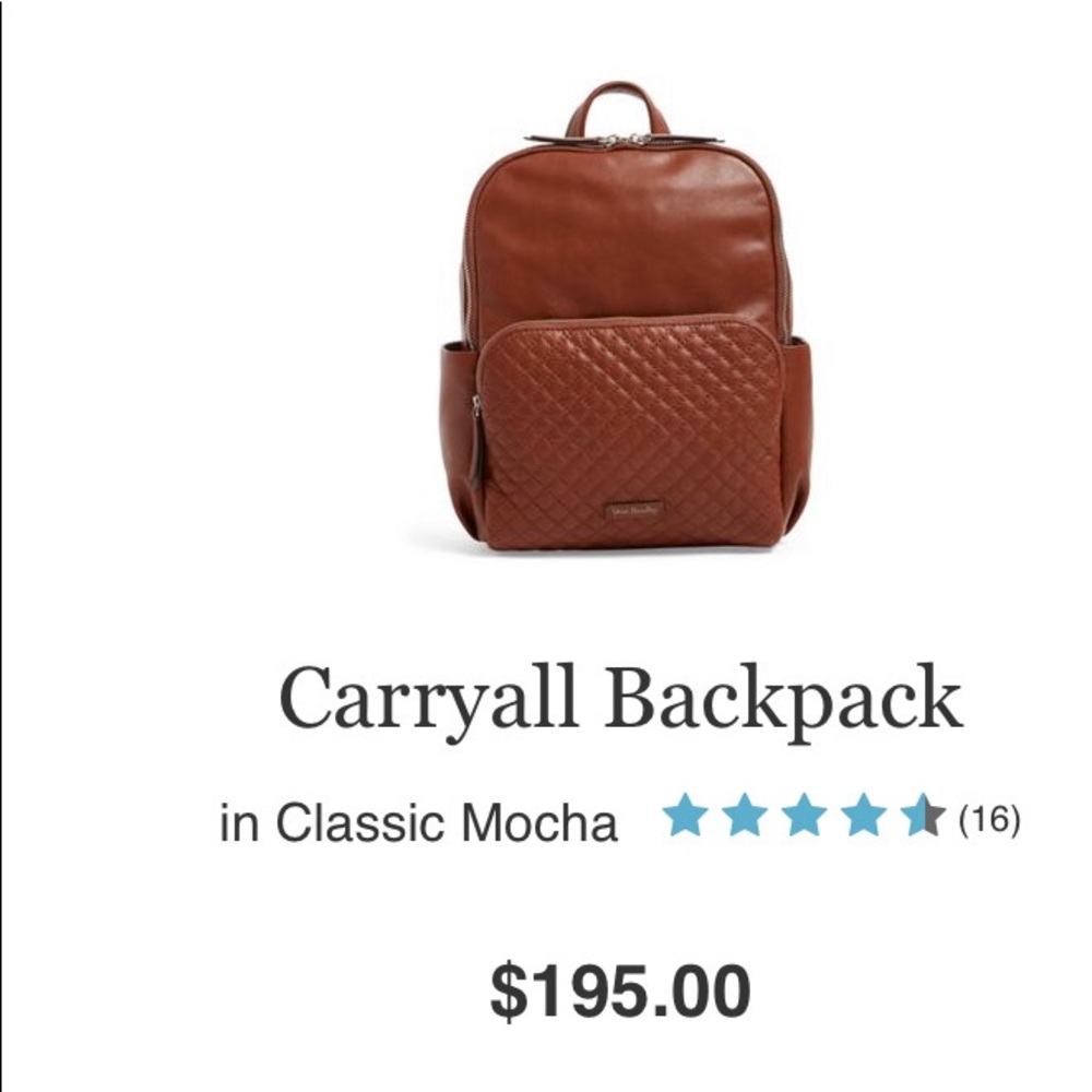 Vera Bradley CarryAll Leather Backpack